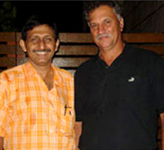 Cricketer Roger Binny with Dr Manoj Khanna